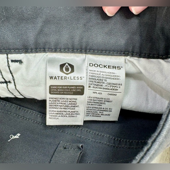 DOCKERS All Seasons Tech Straight Fit Jean Cut Pant Men's Sz 38x32 Heather Gray - Picture 7 of 13